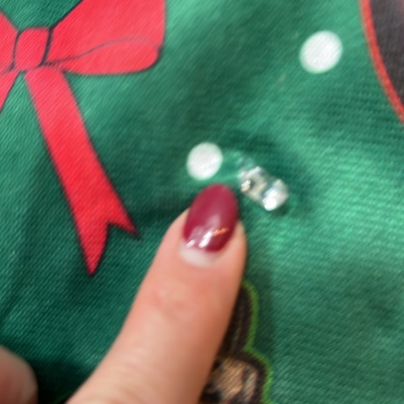 CAT Christmas full body suit Cheer FUNNY Light Up 1 Piece Sleep Suit mens NEW M - Picture 7 of 16